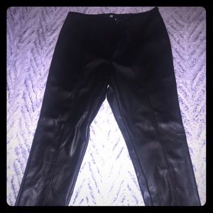 Black faux Leather Pants